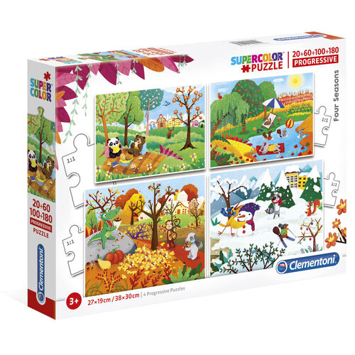 4 Seasons puzzle 20+60+100+180pcs