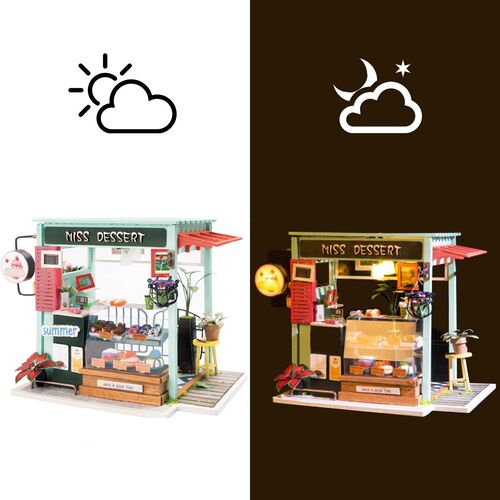 Ice Cream Station miniature house 3D puzzle