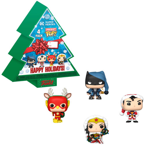 Pocket POP pack 4 figures DC Comics Happy Holidays