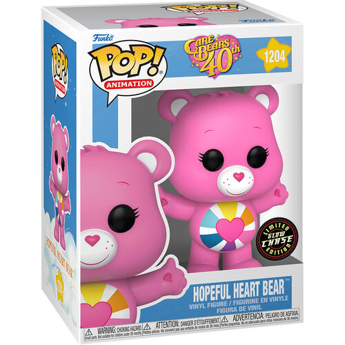 Pack 6 POP figures Care Bears 40th Anniversary Hopeful Heart Bear 5 + 1 Chase