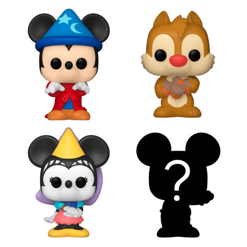 Blister 4 figuras Bitty POP Disney Sorcerer Mickey