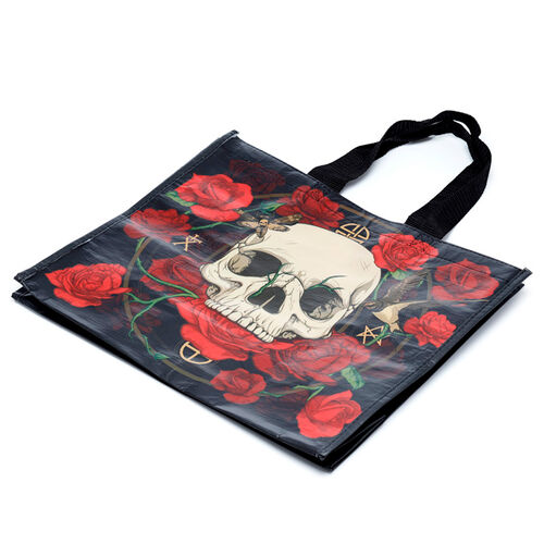 Skull and Roses shopping bag
