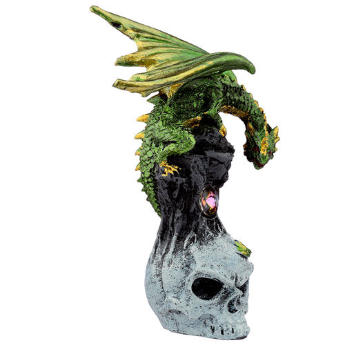 Figura Dragon Leyenda Oscura Piedra Preciosa y Calavera 11cm surtido