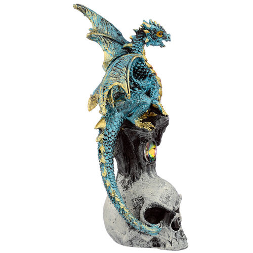 Figura Dragon Leyenda Oscura Piedra Preciosa y Calavera 11cm surtido