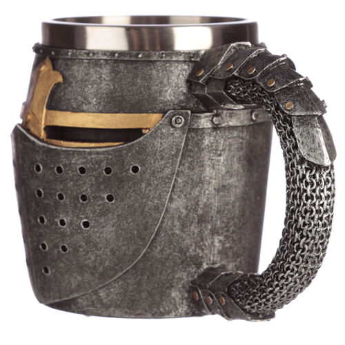 Medieval Helmet and Chain Mail jug