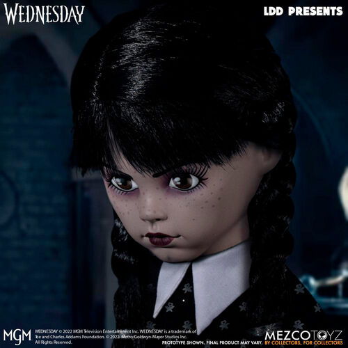 Mueca Miercoles Addams The Living Dead Dolls 25cm