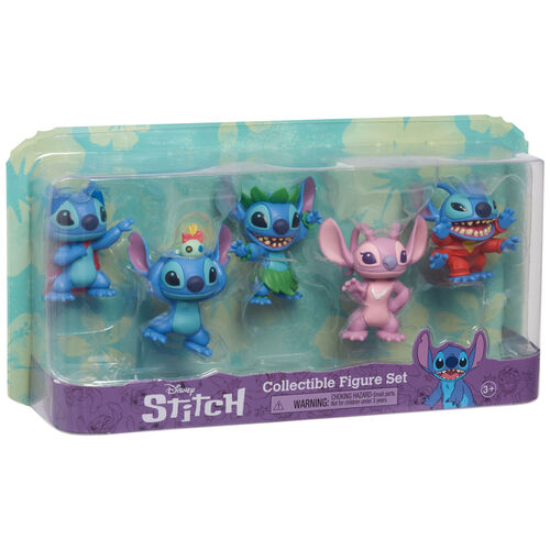 Blister 5 figuras Stitch Disney 7cm