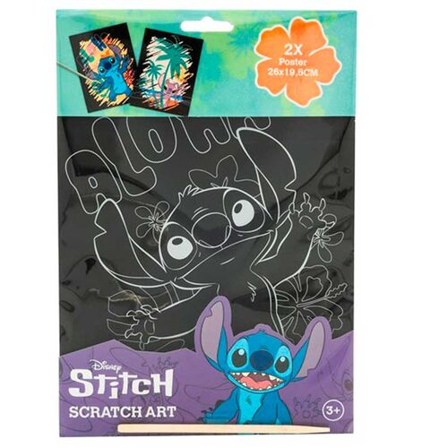 Set papeleria Scratch Art Stitch Disney