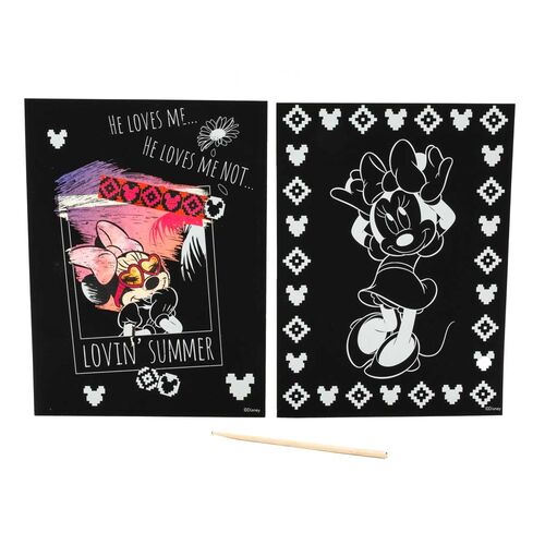 Set papeleria Scratch Art Minnie Disney