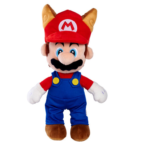 Super Mario Bros Mario raccoon plush toy 30cm