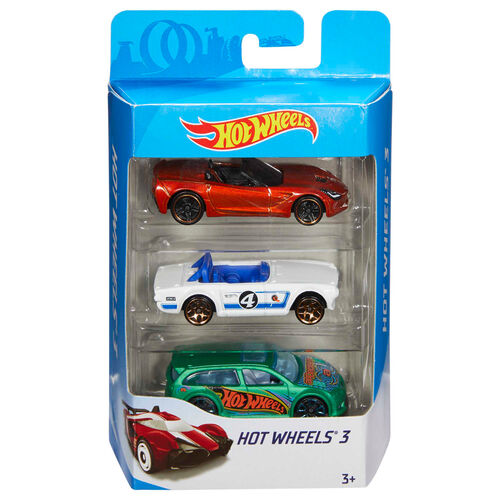 Blister 3 vehiculos Hot Wheels surtido