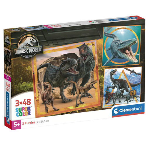 Jurassic World puzzle 3x48pcs