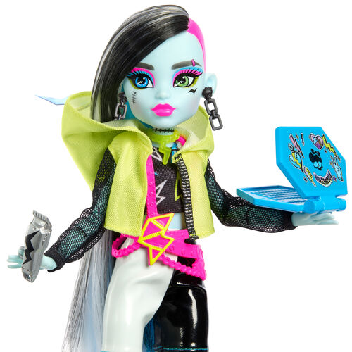 Monster High Skullmate Secrets Neon Frights Frankie Stein doll 25cm