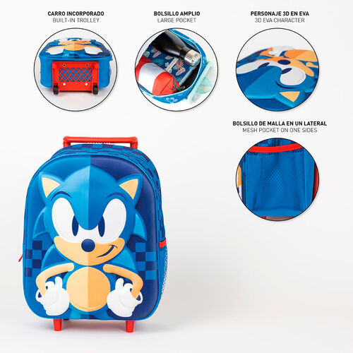 Sonic the Hedgehog 3D trolley 31cm