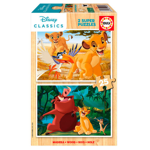 Disney The Lion King wood puzzle 2x16pcs