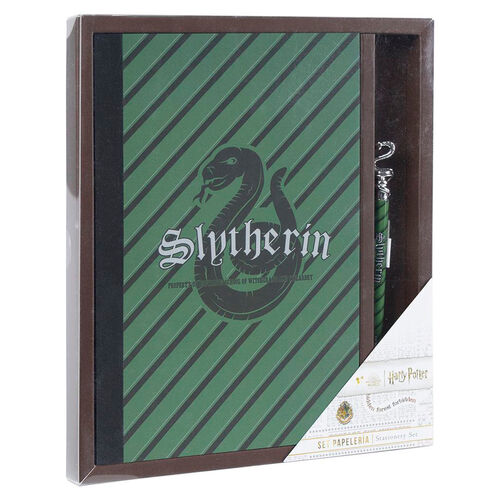 Harry Potter Slytherin notebook + pen set