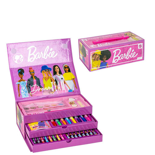 Barbie colouring stationery case