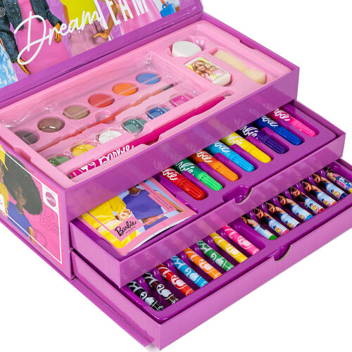 Barbie colouring stationery case