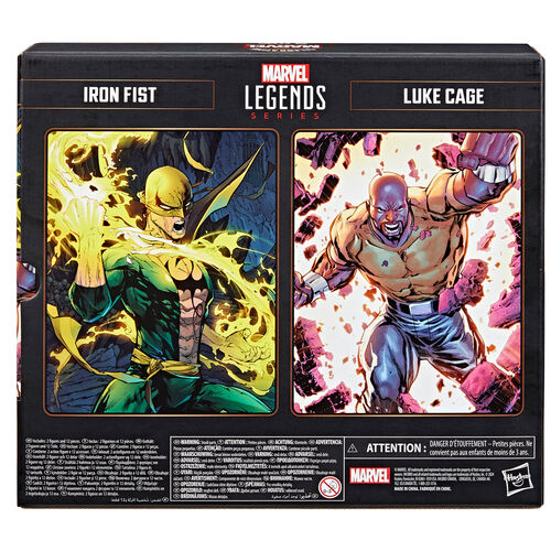Blister figuras Iron Fist & Luke Cage Celebrating 65 Years Marvel 15cm