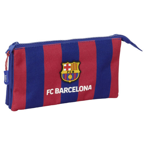 F.C Barcelona triple pencil case