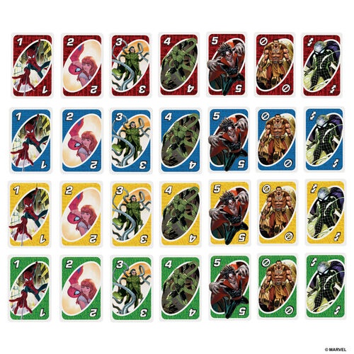 Marvel Spiderman UNO card game