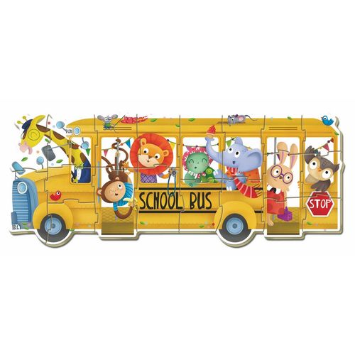 Puzzle School Bus 2-5pzs