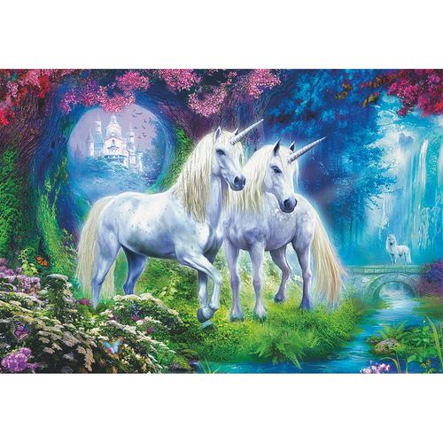 Puzzle Unicornios En El Bosque 500pzs