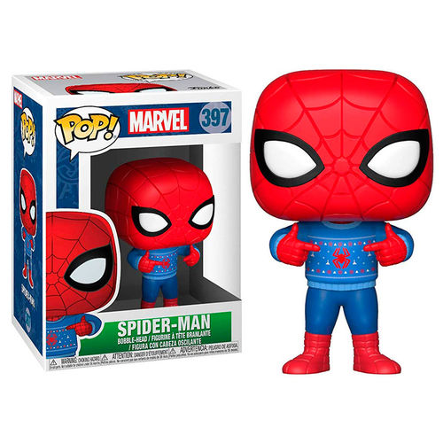 Figura POP Marvel Holiday Spider-Man with Ugly Sweater