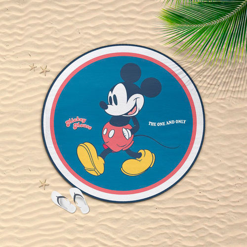Toalla redonda Mickey Disney microfibra 130cm