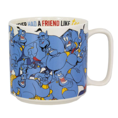 Disney Parks Blue Genie from Aladdin Face Ceramic Mug Cup