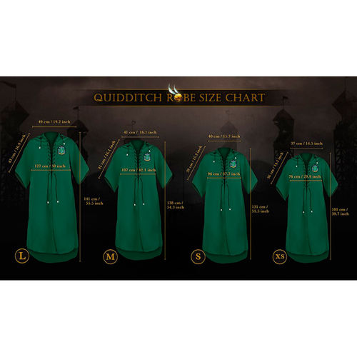 Harry Potter Quidditch Slytherin wizard robe