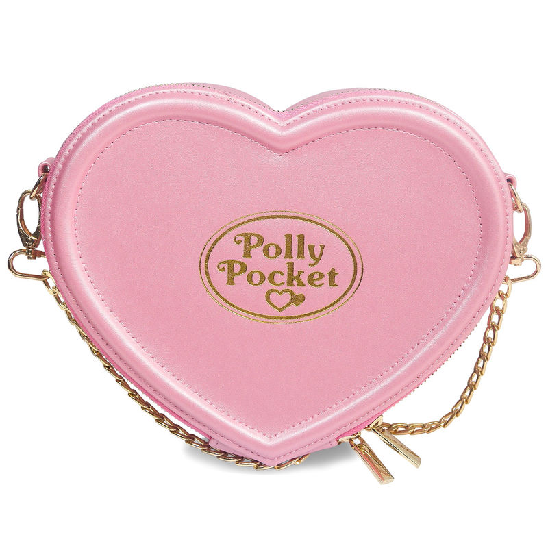 Polly Pocket Heart pink cross body bag