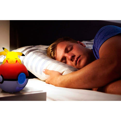 Lampara despertador Led Pikachu Pokeball Pokemon
