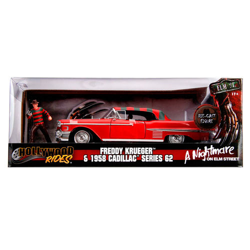 Nightmare on Elm Street Cadillac Series 62 1958 metal car + figure set