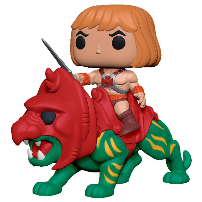 Funko POP o Figura POP Master Of The Universe He-Man on Battle Cat Flocked Special Edition - 84
