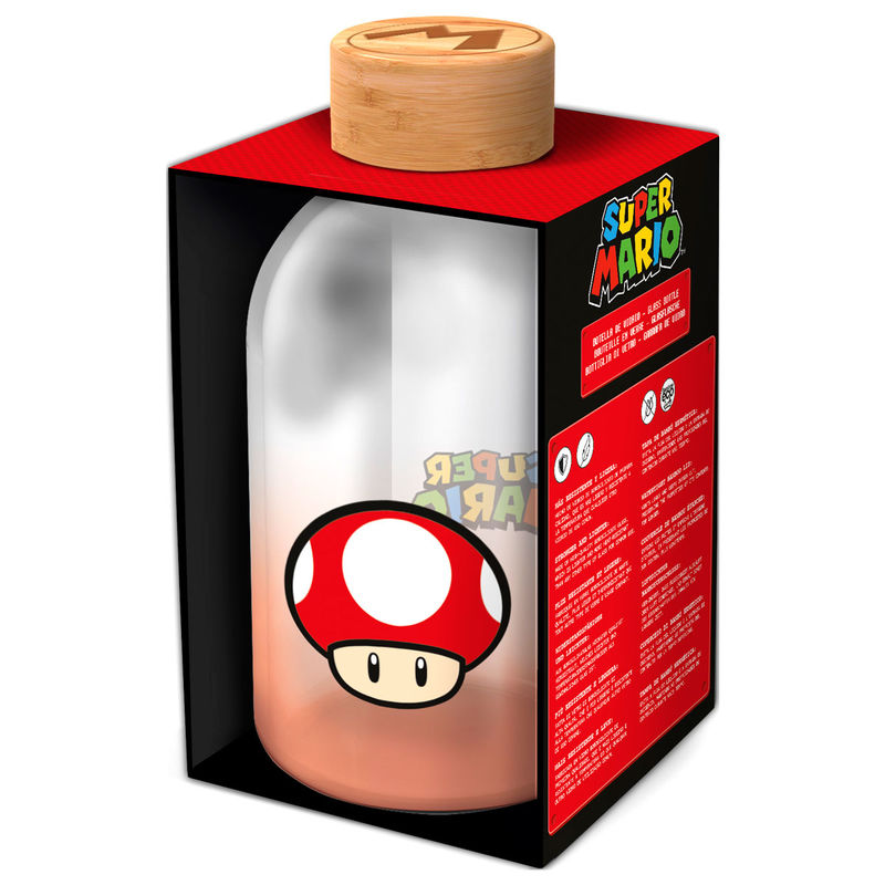 Botella cristal Super Mario Bros Nintendo 620ml 8412497003846