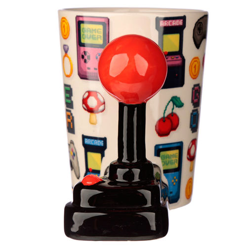 Game Over Joystick Pixel shaped handle mug
