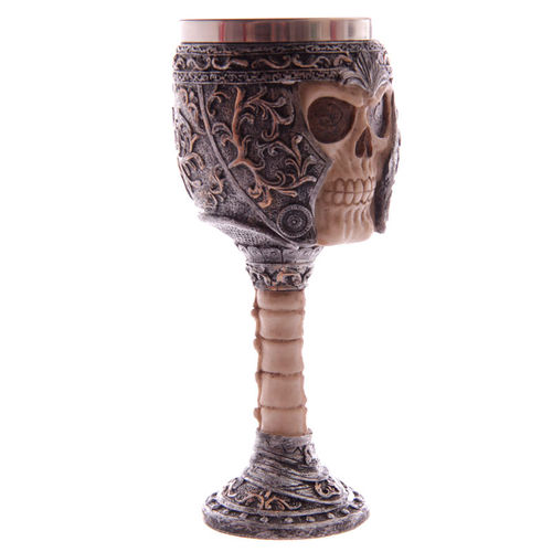 Skull Warrior Gothic goblet