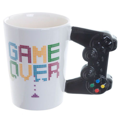 Game Over Controller shaped handle mug