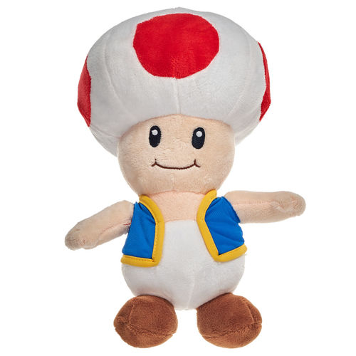 Mario Bros Toad soft plush toy 30cm