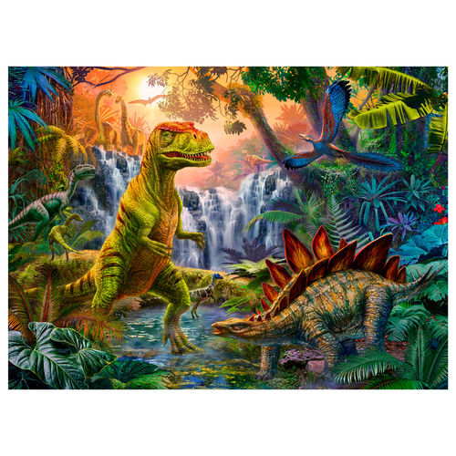 Puzzle Oasis de Dinosaurios XLL 100pzs