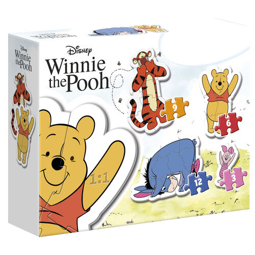 Puzzle My First Puzzle Winnie the Pooh Disney 3-6-9-12pzs