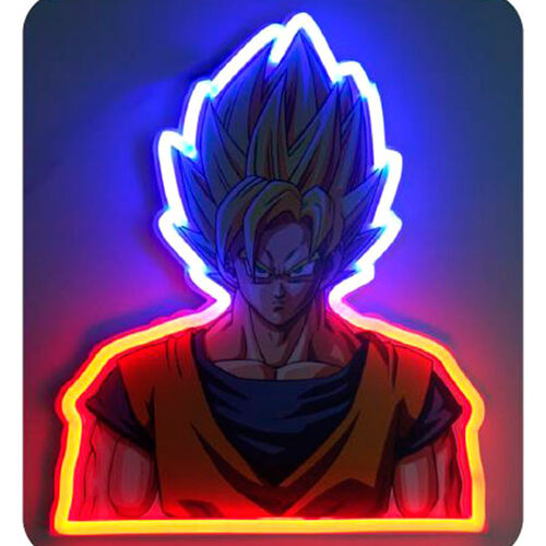 Lampara mural neon Goku Dragon Ball Z