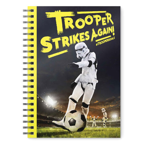 Original Stormtrooper Trooper Strikes Again A5 notebook