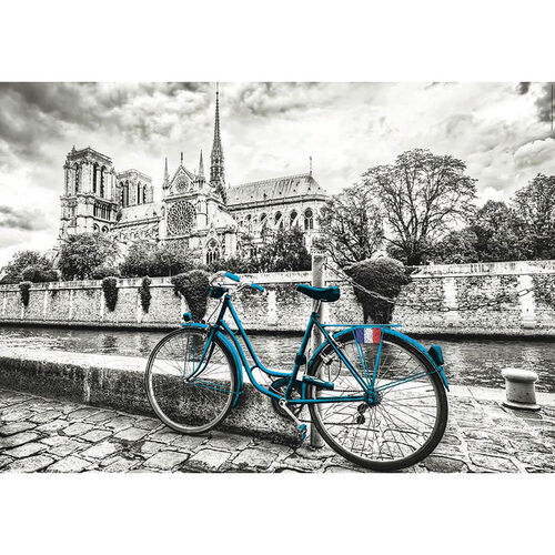 Puzzle Bicicleta Cerca de Notre Dame 500pzs