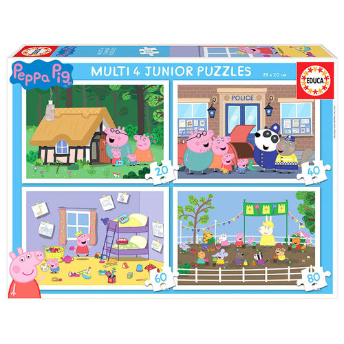 Puzzle Progresivo Peppa Pig 20-40-60-80pzs