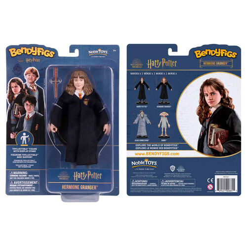 Figura Maleable Bendyfigs Hermione con varita Harry Potter 19cm