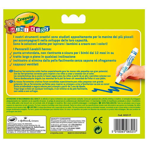 Blister 12 Rotuladores Lavables Crayola