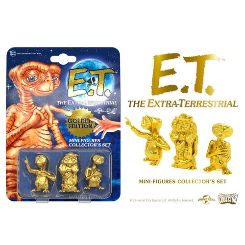 Collector Set Golden Edition E.T. The Extra-Terrestrial set 3 figures
