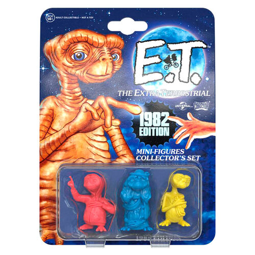 Collector Set Glowing 1982 E.T. The Extra-Terrestrial set 3 figures